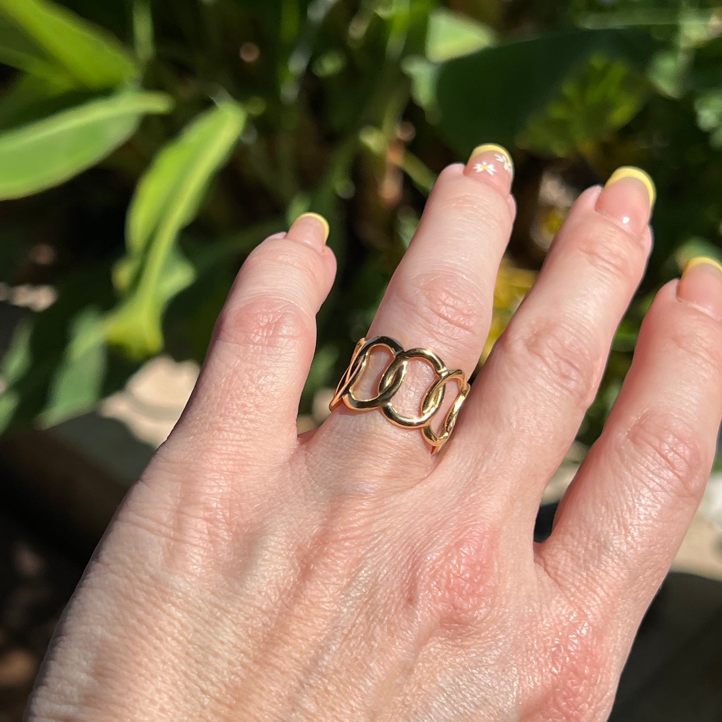 Bague ORA dorée