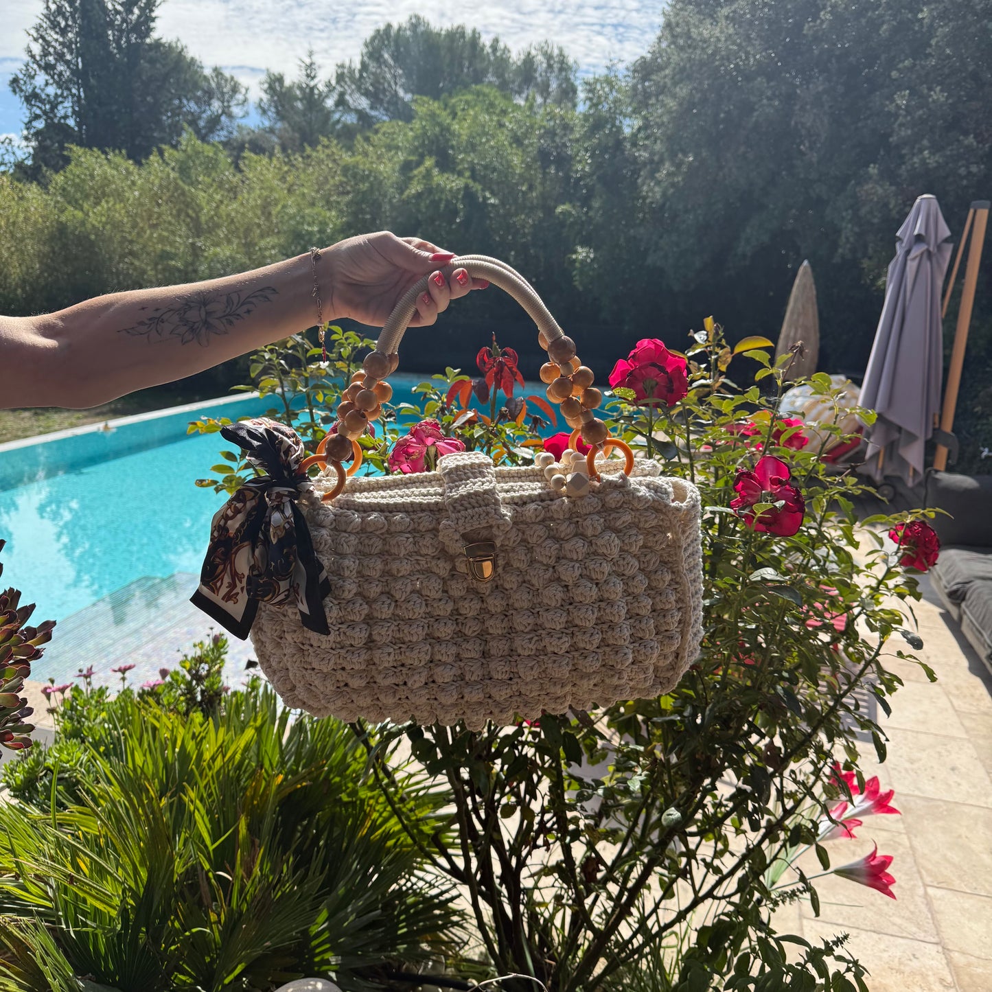 Sacs en crochet macramé