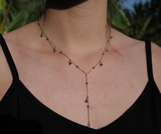 Collier Eva argenté