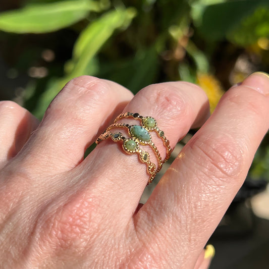 Bague Luna Verte