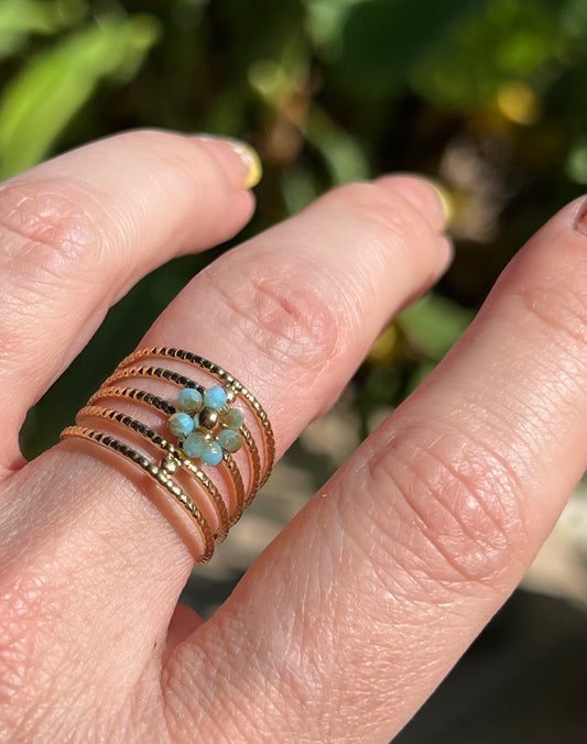 Bague Livia bleue