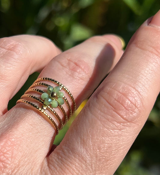 Bague Livia verte